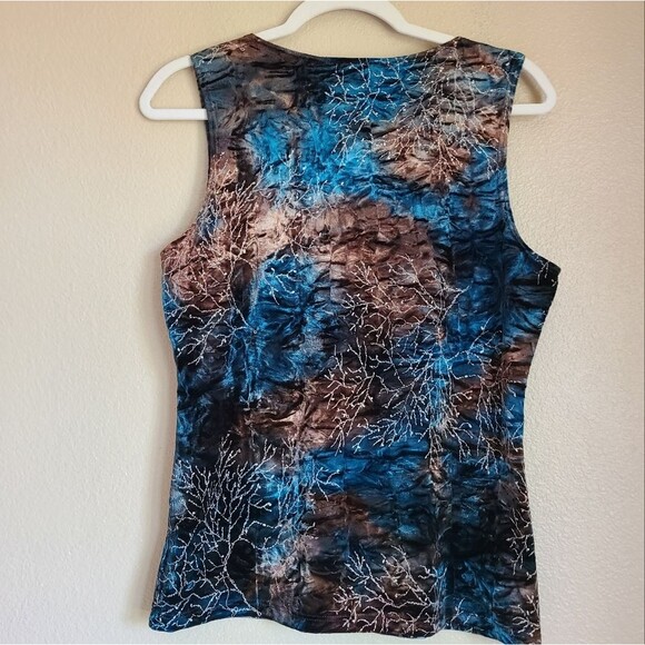 NEW vintage whimsigoth dressbarn y2k gothic grunge fairy  top vneck size L - Picture 3 of 6